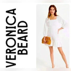 - NWT Veronica Beard size 12 off-white Denise dress